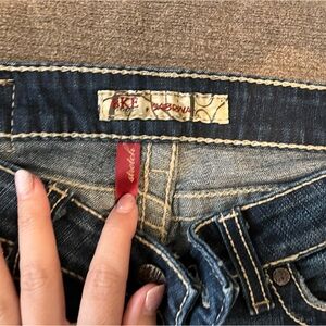 BKE Women's Dark Blue Ankle Jeans